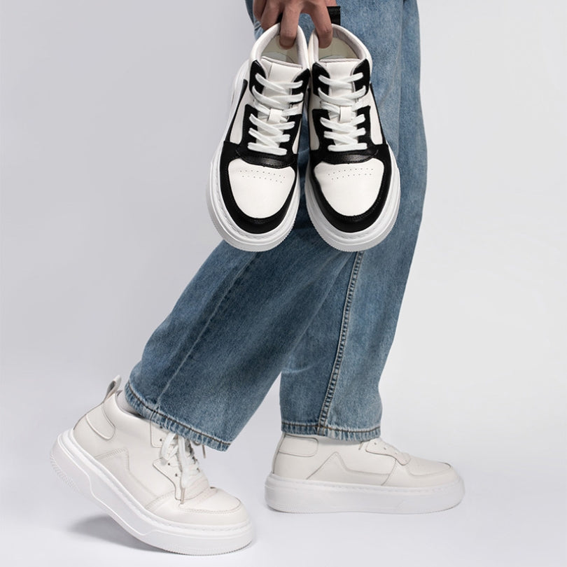 Sneaker Urban a Collo Alto Nebulosa con Rialzo +8 cm